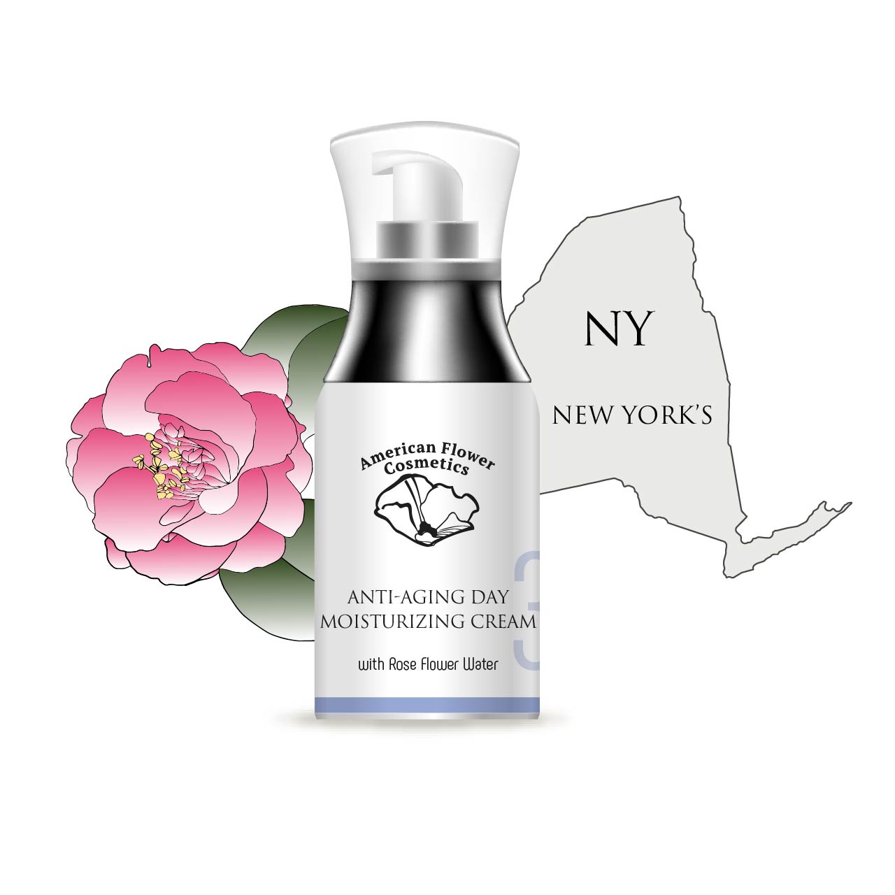 32 Anti-Aging Day Face Cream with Rosa Flower Water